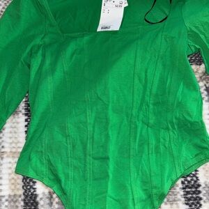 H&M Bright Green Bodysuit